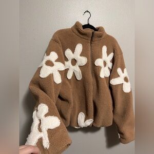 Sherpa flower jacket